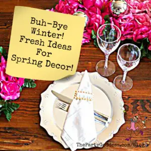 Buh-Bye Winter! Fresh Ideas For Spring Decor! New season, new look! The Party Goddess!, LA's best full service event planner, shares spring decor ideas to make your next party ridiculously fabulous! #partyplanner #eventprofs - recap image