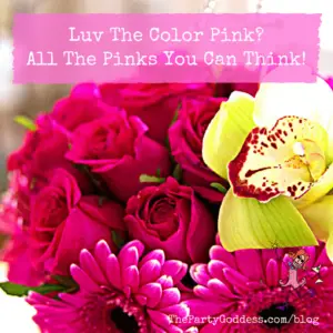 Luv The Color Pink? All The Pinks You Can Think! | The Party Goddess!