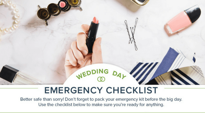 No Drama Here, Wedding Day Emergency Checklist