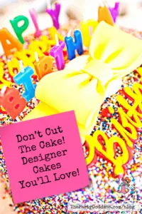 Don’t Cut The Cake! Designer Cakes You’ll Love! - Pinterest title image
