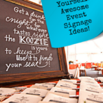 Express Yourself! Awesome Event Signage Ideas! - Pinterest title image