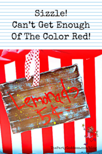 Sizzle! Can’t Get Enough Of The Color Red! - Pinterest title image