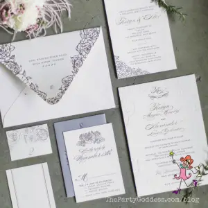 Luxurious Custom Wedding Invitations We Love! | The Party Goddess!