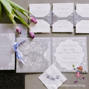 Luxurious Custom Wedding Invitations We Love! | The Party Goddess!