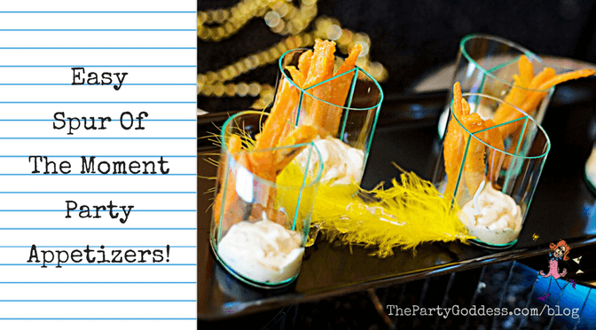 Easy Spur Of The Moment Party Appetizers!