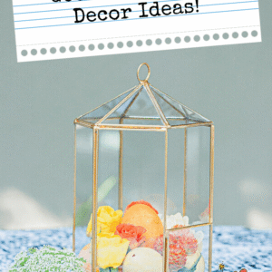 Get In Shape!&nbsp;Geometric Table Decor&nbsp;Ideas! - Pinterest title image