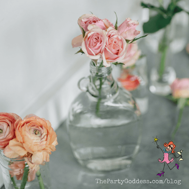 OFFbb-USA Motivation Constellation Love Leo Artificial Rose Flower Hanging Vases Decoration Bottle