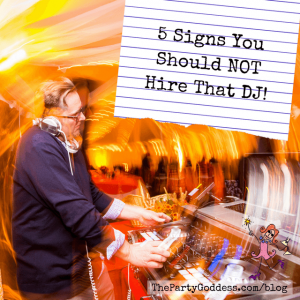 5 Signs You Should NOT Hire That DJ!