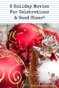 9 Holiday Movies For Celebrations & Good Cheer - Pinterest image