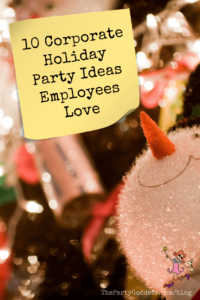 10 Corporate Holiday Party Ideas Employees Love - Pinterest title image