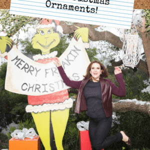 How To Deck The Halls With Christmas Ornaments! - Pinterest title image