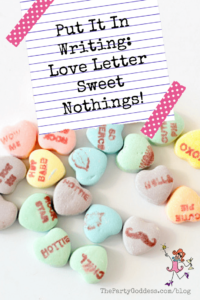 Put It In Writing: Love Letter Sweet Nothings! – Pinterest title image