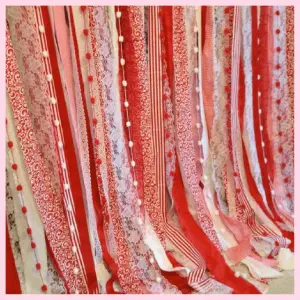 hanging ribbons photo backdrop