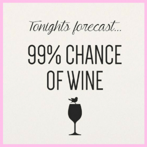 99% chance of wine quote