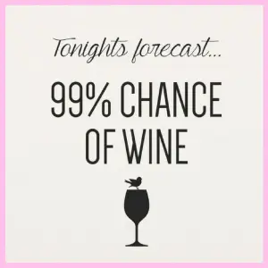 99% chance of wine quote