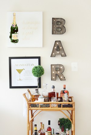 Drink Trends For Coffee, Spirits, Beer & More! - bamboo bar cart