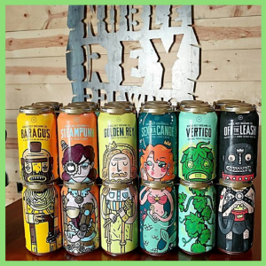 Drink Trends For Coffee, Spirits, Beer & More! - can art on Noble Rey Brewing beer cans