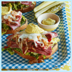Get Lucky With Green & Rainbow Everything! - corned beef melts