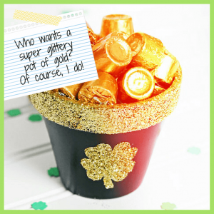 Get Lucky With Green & Rainbow Everything! - pot of gold filled with candy