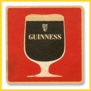 Get Lucky With Green & Rainbow Everything! - guinness pub mat