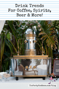 Drink Trends For Coffee Spirits Beer & More - Pinterest title image