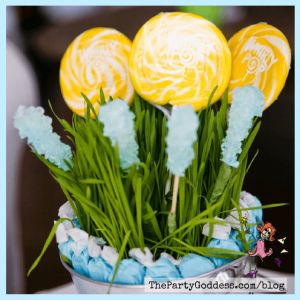 Spring Centerpieces Beyond Floral Arrangements! - lollipop centerpiece