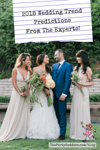 2018 Wedding Trend Predictions From The Experts - Pinterest title image