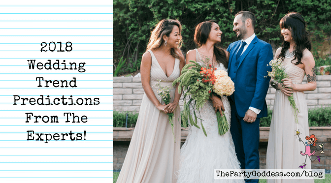 2018 Wedding Trend Predictions From The Experts - blog title image