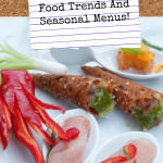 2018 Wedding Food Trends And Seasonal Menus! - Pinterest title image