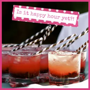 2018 Wedding Food Trends And Seasonal Menus! - cocktails with black and white straws