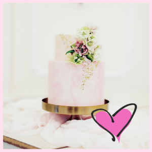 2018 Wedding Trends From Around The Globe! - pink 2 tier wedding cake