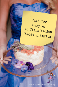 Push For Purple: 16 Ultra Violet Wedding Styles - Pinterest title image