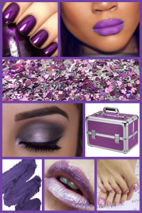 Push For Purple: 16 Ultra Violet Wedding Styles - collage of purple beauty