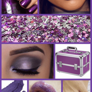 Push For Purple: 16 Ultra Violet Wedding Styles - collage of purple beauty