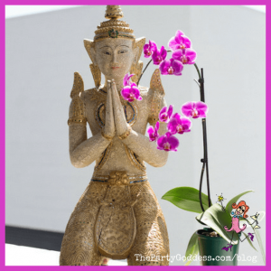 12 ‘Not Your Same Old Mother’s Day’ Ideas! - spiritual statue and pink orchids
