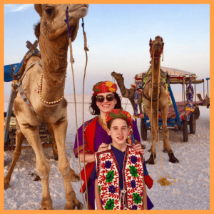2018 Travel Trends: Around The World And Back! - Marley and Stanley with camels in India