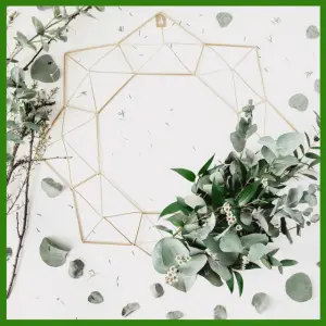 Create A Personalized Family Fun Day In May! - leaves placed on a geometric shape