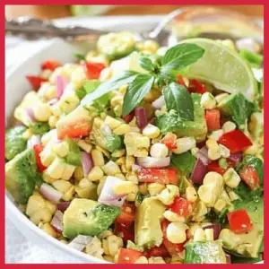 Picnics, BBQ & Boozy Menus For Memorial Day! - corn and avocado salad