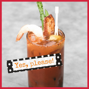 Picnics, BBQ & Boozy Menus For Memorial Day! - bloody mary with garnishes