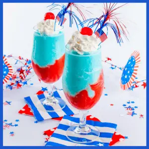 Picnics, BBQ & Boozy Menus For Memorial Day! - red white and blue pina coladas