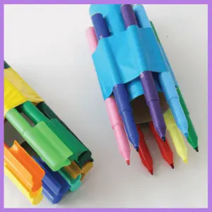 Summer Vacation Activities & Crafts For Kids! - toilet paper roll markers