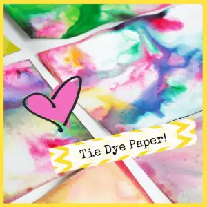 Summer Vacation Activities & Crafts For Kids! - tie dye paper