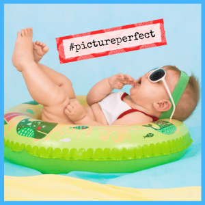 9 Fabulous New Apps For Parents And Kids! - baby with sunglasses in a blow up pool ring