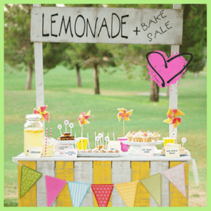 Beat The Heat Backyard Summer Parties For Kids! - lemonade & bake sale stand