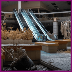 10 Online Fashion Stylists Almost Haute-Couture - abandoned mall escalator