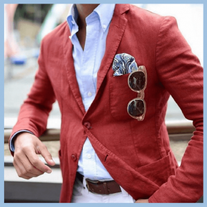 10 Online Fashion Stylists Almost Haute-Couture - man wearing Trendy Butler red jacket