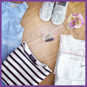 10 Online Fashion Stylists Almost Haute-Couture - Stitch Fix clothes layed out on wood floor