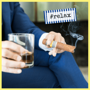 Diva For A Day: Luxury VIP Experiences! - man in a blue suite holding a drink and cigar