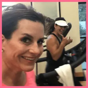 Snarky Time! July...It's A Wrap! - Marley and Jean working out at the Jonathan Club