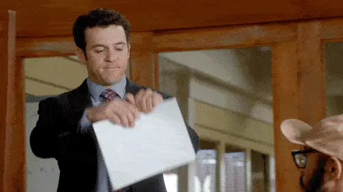 What’s On The Menu? Nothing, There Isn’t One! - man tearing up a piece of paper gif